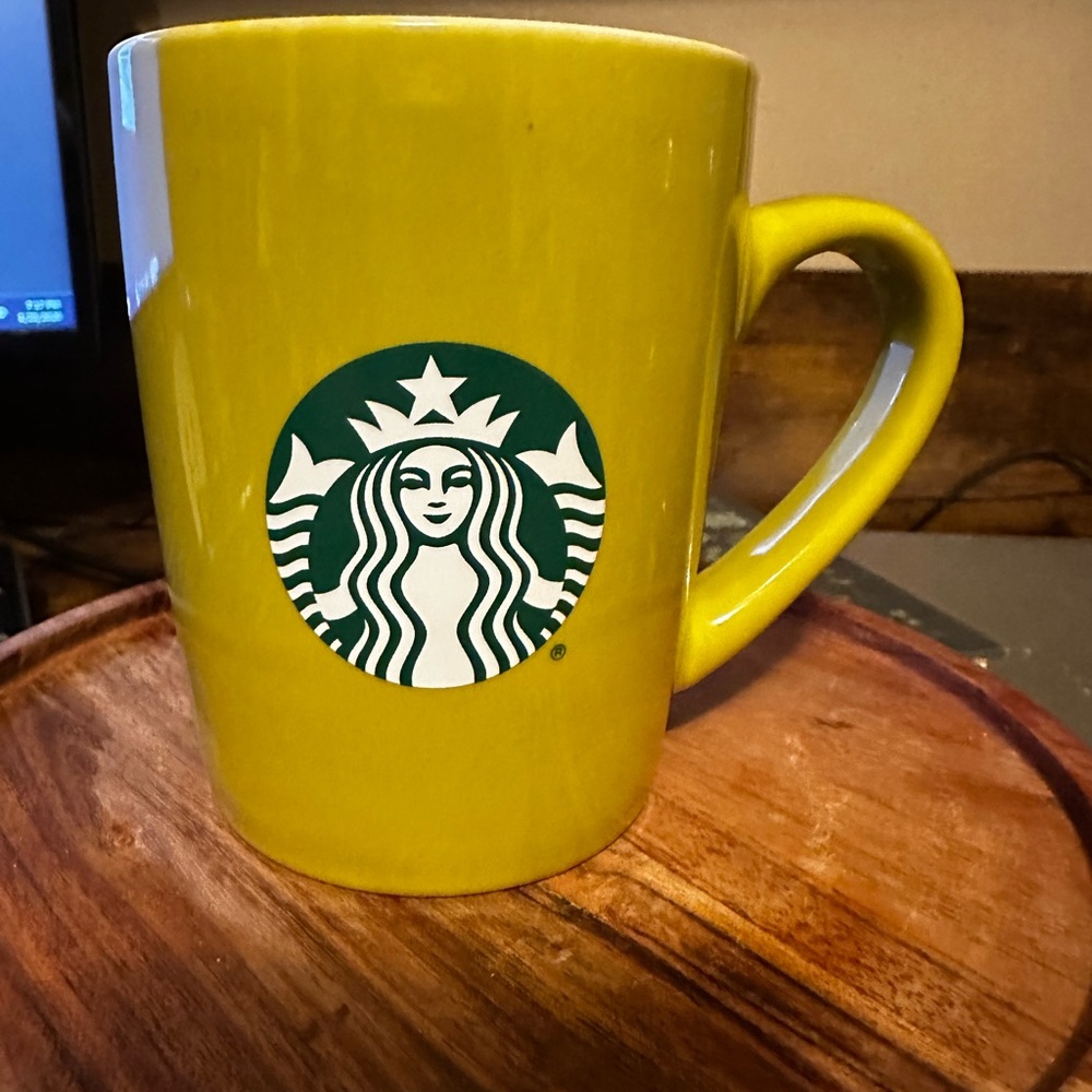 Starbucks Olive Green Mermaid 10 Oz Ceramic Coffee Tea 4" Mug